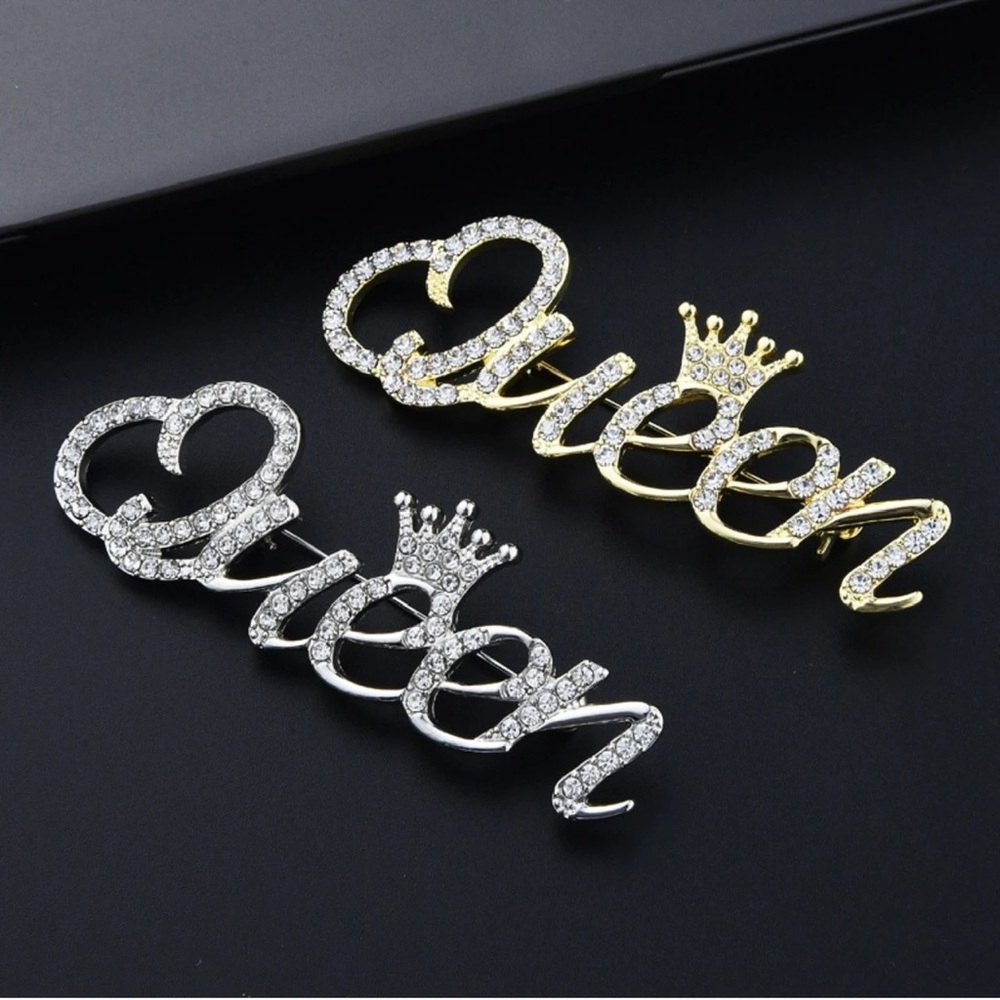 Rhinestone Queen Brooches